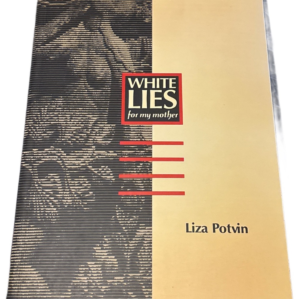 2/$25 White Lies for My Mother - Beige and Black Book Cover paperback 1992